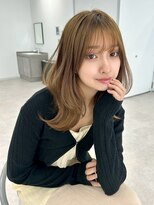 ユーフォリア 新宿通り(Euphoria)&nbsp;オリーブベージュ/ベージュカラー/ミディアムレイヤー