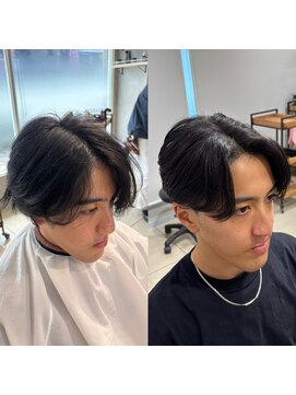 アッシュ 高幡不動店(Ash) 曲がる縮毛矯正センタ―パートニュアンスパーマフェザーショート