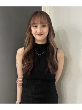 ソワンドゥブレスシエン 堀江店(soin de brace CIEN) 韓国前髪顔周りロング×レイヤーグレージュ[堀江/髪質改善]