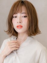 カバーヘア ブリス 大宮西口(COVER HAIR bliss) オレンジベージュゆるふわ外ハネ小顔ミニマルボブX大宮30代40代