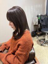 ワ ヘアー(wa-hair)&nbsp;韓国/韓国風/レイヤーカット/20代30代/ボルドーカラー/髪質改善/