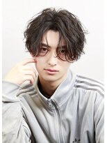 リップス 心斎橋(LIPPS) 朝のセットが楽になる 波巻きシャドウパーマ センターパート