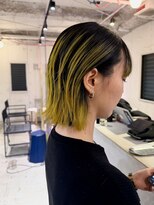 ルーム(Loom.) プレイングカラー 毛先カラー デザインカラー イエローカラー