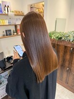 オーバルヘアー(OVAL hair) 艶髪ブラウン/ストレート/髪質改善ロング