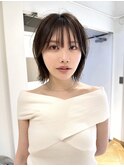 酸性ストレート/縮毛矯正/ボブ/ミディアム/切りっぱなし/横浜