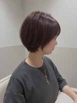 ジーナ 川崎西口(Zina)&nbsp;秋、冬カラー★レッドブラウン×丸みショートボブ★