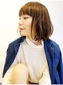 枯れ葉色ボブで柔らかく。【表参道/青山　drop】