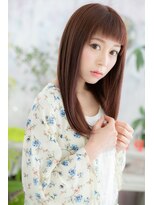 ミック 日暮里店(miq) 眉上バングが個性的♪大人かわいいガーリーロング