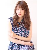 【ミルクベージュ小顔透明感シースルーバングヘーゼルベージュ】