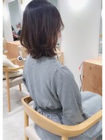 チェレ オレ 新金岡店(Chere ore)&nbsp;大人可愛いミディアムレイヤー/寒色系ブラウン