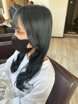 バルス(BLS)&nbsp;大人かわいいネイビーカラー【髪質改善/デザインカラー】