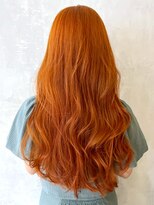 アルバム 渋谷パルコ(ALBUM)&nbsp;オレンジロング_エアリーロングピンクブラウン_ba402921