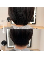 ロンドプロフィール 浦和(Lond profil)&nbsp;Lond.海気　襟足　Before After ショートカット