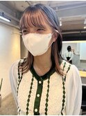 Face framing × pink beige