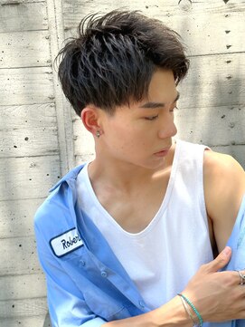 ロンド ローガン 名駅(Lond LOGAN) アップバング　メンズショート　名駅名古屋