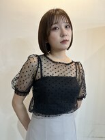 サクラ オモテサンドウ(SAKURA)&nbsp;アイロンなしでおさまる小顔ボブ/ぱっつん前髪/フェイスレイヤー