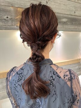 アイヴィー(IVY) 結婚式お呼ばれヘア☆編みおろし【肥田亜沙美】