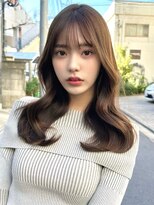 ミラリー トウキョウ(Mirareee Tokyo)&nbsp;20代30代40代◎前髪パーマグレーベージュレイヤーロング黒髪