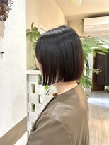 フゥカ 類家店(fuka)&nbsp;青森　八戸　あご下ぱつっとボブ　切りっぱなし　20代30代40代