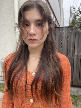 ジョリ(joli) フェイスレイヤー/前髪カット/黒髪/ブラック/ベージュ/眉毛