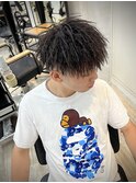 束感残しパイルツイスト