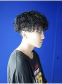 10代20代メンズパーマ波巻きパーマメンズカットメンズサロン眉毛