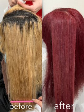 いろあそび 八王子 ボルドーカラー、