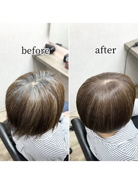 シュガー バイ エクラート 立川南口店(SUGAR by ECLART) 【髪質改善】気になりずらい白髪ぼかし【立川】