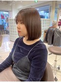 ツヤサラ肩上内巻きボブ