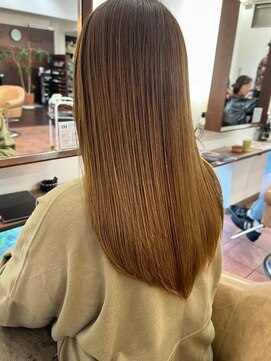 オブジェ ナチュレ(OBJE’T nature) ブラウンベージュ/ストレートロング