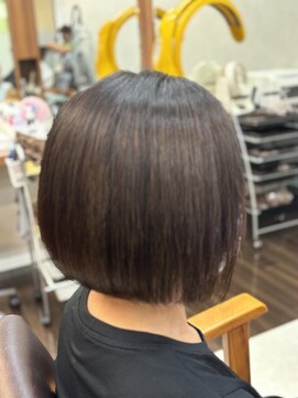 シーズンプラス(SEASON PLUS) 30代40代50代　白髪染め【SEASON＋野入】　切りっぱなしボブ　3A