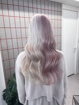 ペレ 渋谷(PELE) イメチェン/ホワイトブロンド/外ハネボブ/ワイドバング/渋谷