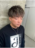 波巻きツイストスパイラルパーマ/フェザーパーマ/眉毛/メンズ