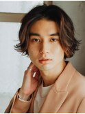 大人のミディアムルーズパーマヘア