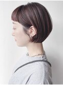 【morio 原宿】丸み　ショートボブ　オン眉