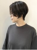 ミニウルフ/ショートボブ/グレージュカラー/白髪ぼかし