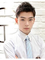 ヘアーアンドグルーミング ヨシザワインク(HAIR&GROOMING YOSHIZAWA Inc.)&nbsp;メンズカットビジネスツーブロックアップバング