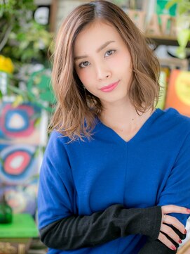 カバーヘア ブリス 志木南口駅前店(COVER HAIR bliss) 抜け感フレンチカジュアルニュアンスパーマh4志木20代30代40代