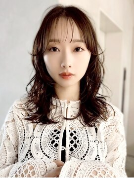 フォト イケブクロ(foto IKEBUKURO) ミディアム暗めカラーデザインカラーフェイスフレーミング