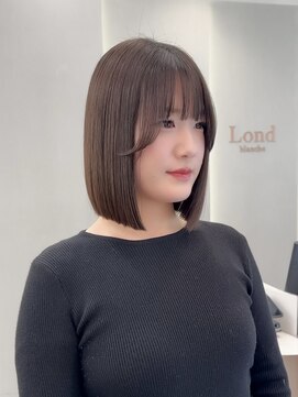 ロンドリゼル 札幌(Lond RiseL) ◯ オリーブグレー/韓国/レイヤーカット/髪質改善/縮毛矯正/札幌