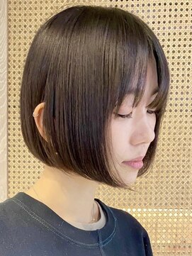 エリマ 横浜西口(elima) 横浜西口タッセルボブマロンブラウンヘーゼルブラウンカラー韓国