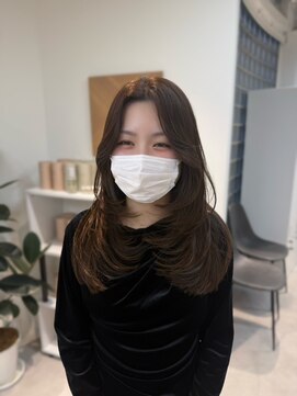 ザシェノンウメダ(THA CHAINON UMEDA) 心斎橋/着物ヘア/大人ガーリー/ダークアッシュ/似合わせカット