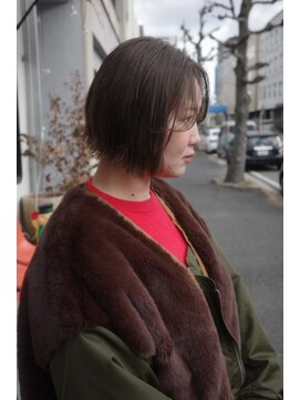 チャプター 問屋町(chapter) 髪質改善ミニボブパツっとボブブリーチなし透明感ケアカラー