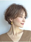 ミセスショート白髪ぼかし脱白髪染め30代40代50代60代♪