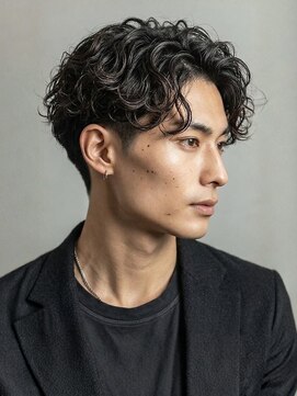 オレンジペコ(orange peco) シャドーパーマ 波巻きツイストスパイラル 暗色 ショート 30代