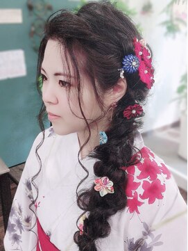 エクラ(e'clat) スーパーロング編みおろし