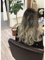 オレンジ(orange)&nbsp;ハイトーンバレイヤージュカラー♪