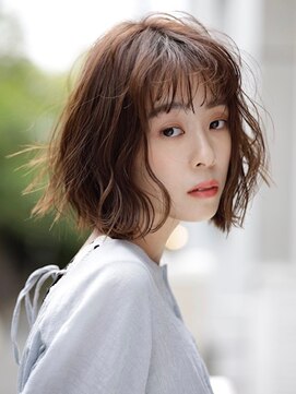 エムスラッシュ みなとみらい馬車道店(M SLASH) M.SLASH馬車道/シースルー/くせ毛風/ふわミディ/暖色系カラーz