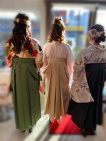 ハナココ 水戸店(hana Coco) 崩れないヘア着崩れしない袴着付け ハーフアップ下めアップ 水戸