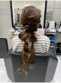 タマネギヘアアレンジカジュアルツインテール